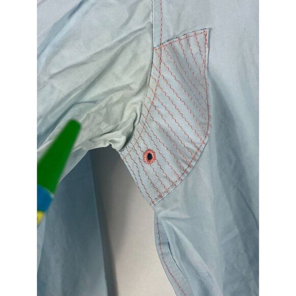 Undercover Co. Arm Pit Trimmings Button-Up L/S Pocket Shirt Blue Size 2 F52 - Picture 5 of 6